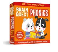 Brain Quest Phonics Readers – Set 1: 12 Decodable Readers – Short & Long Vowels