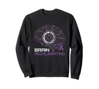 Brain Recalibrating Purple Ribbon Circuitry Neurodiversity Sweatshirt