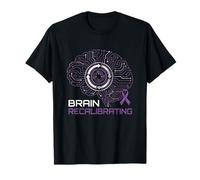 Brain Recalibrating Purple Ribbon Circuitry Neurodiversity T-Shirt