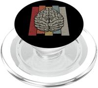 Brain Retro Vintage Human Intelligence Psyche PopSockets PopGrip for MagSafe