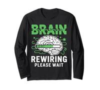 Brain Rewiring TBI Survivor Recovery Anoxic Brain Injury Long Sleeve T-Shirt