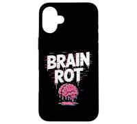 Brain Rot Dripping Pink Brain Horror Vaporwave Case for iPhone 16 Plus