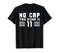 Brain rot Slang 11th Birthday 11 Year Old Boys No Cap Sigma T-Shirt