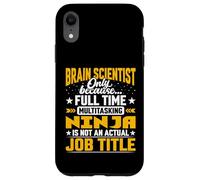 Brain Scientist Job Title - Neuroscientist Brain Researcher Case for iPhone XR