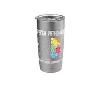 Brain Speech Pathologist - Speech Therapist Pathologist Stainless Steel Insulated Tumbler