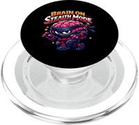Brain Stealth Mode Ninja Mind Focus Thinking Cartoon Charac PopSockets PopGrip for MagSafe