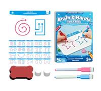 Brain Stimulation Cards,Logical Learning Toys,20 Activities for Left and Right Hemispheres - for Manual Coordination and Parental Interaction
