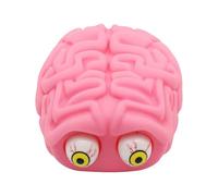 Brain Stress Ball - Elastic Stretch Toy, Novelty Brain Shape Squeeze Ball, Fun , Durable Soft Material, Cute Scary Design, Hand Exercise Stress Reliever | For Boys Teenagers Adults Class
