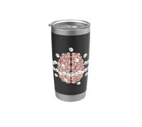 Brain Sugar Cubes Placebo Effect Visual Stainless Steel Insulated Tumbler