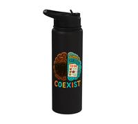 Brain Summer Dreaming Coexist Stainless Steel Insulated Water Bottle