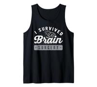 Brain Surgery Butterfly Brain Glioma Cancer Patient Survivor Tank Top