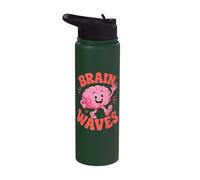 Brain Surgery Neurosurgeon Brain Waves Stainless Steel Insulated Water Bottle