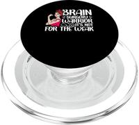 Brain Surgery Warrior Not For The Weak Funny Recovery PopSockets PopGrip for MagSafe