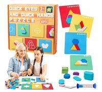 Brain Teaser Block Puzzle,Block Puzzle Game for Kids - Toys for Interactive Learning and Intelligent Development Sensory Play Family Bonding