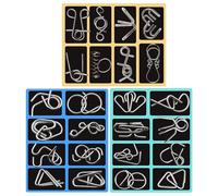 Brain Teaser Challenge - Mechanical Puzzle, Fidget Educational Toy, Problem Solving Game | Cognitive Development Critical Thinking Travel Pocket Gift Set for Boys Kids Adults