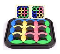Brain Teaser Puzzles, Strategy Rotating Leaves Game, Parent-Child Interactive Puzzle Toys, Rotating Leaves Chess Logic Thinking Board Game for Birthday, Family, Classroom