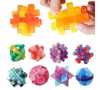 Brain Teasers - Traditional Chinese Entertainment, Wooden Puzzle with Brain Teasers and Puzzles - For Children Adults Elderly Students Home Decor School Travel
