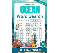 Brain-Teasing Ocean Word Search: 100+ Aquatic Ocean Puzzles | Brain-Boosting Easy to Hard Puzzles | 6 x 9 Inches | Marine Wonders and Relaxation