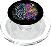Brain Thinking Concept Logic Creativity Left and Right PopSockets PopGrip for MagSafe