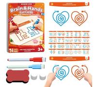 Brain Training Card Game - compact durable, Logic Cognitive Toy, 20 Pieces Range Cards, Hand Coordination Left Right Mind | Hand Coordination Left And Right Mind Development lightweight