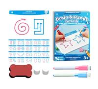 Brain Training Card Game - Mind Development, 20 Pieces Pack Logic Learning Toy, Hand Eye Coordination Building Set, Smooth Paper Board Memory Builder | Educational Toy For Kids & Students