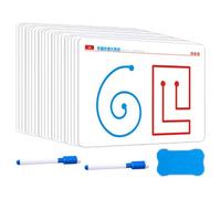 Brain Training Card Set Skill Building Cognitive Cards 20-Pack Hand Eye Coordination Development Instrument Manual Learning Compensation Deck Family Building