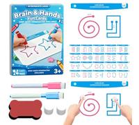 Brain Training Cards - Educational Game | 20 Pieces of Brain Training Cards - Parent Interaction - Left and Right Hemisphere Development
