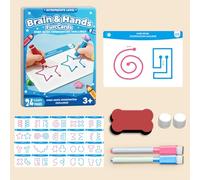 Brain Training Cards for Kids, Educational Logic Learning Toy, Hand-Eye Coordination & Fine Motor Skills Game, Cognitive Development Activity Cards, Brain Training Range Cards for Parent-Child (B)