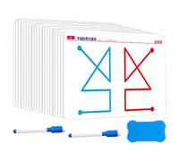 Brain Training Educational Cards - Parent Child Interaction Cards, 10-pieces Brain Training Educational Toy Card, Skill Building, Compact Deck | Fine Motor Skills, Left & Right,For Parent-child