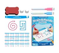 Brain Training Game - Logic Toy for Skill Growth | 20 Piece Set with Hand Coordination Cards, Educational Tool for Kids Adults, Fine Motor Exercise for Left Right Mind Development, Fun Learning Play
