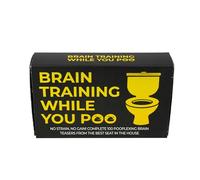 Brain Training While You Poo - Brain Teaser Card Game - Toilet Puzzle Cards - Novelty Gift