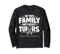 Brain Tumor Awareness in May We Wear Gray Brain Cancer Tumor Long Sleeve T-Shirt