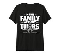 Brain Tumor Awareness in May We Wear Gray Brain Cancer Tumor Premium T-Shirt