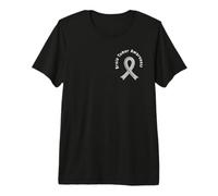 Brain Tumor Awareness Ribbon in May We Wear Gray Brain Tumor Premium T-Shirt