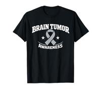 Brain Tumor Awareness Ribbon in May We Wear Gray Brain Tumor T-Shirt