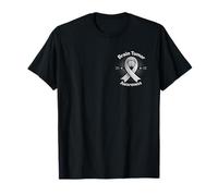 Brain Tumor Awareness Ribbon in May We Wear Gray Brain Tumor T-Shirt