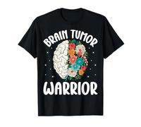 Brain Tumor Warrior Floral Brain Survivor Awareness T-Shirt