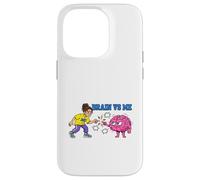 Brain Vs Me Overthinking Mind Humor Design Case for iPhone 14 Pro