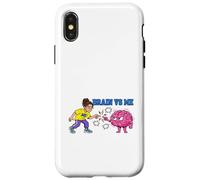 Brain Vs Me Overthinking Mind Humor Design Case for iPhone X/XS