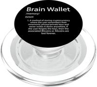 Brain Wallet Keys Definition Cryptocurrency Crypto Security PopSockets PopGrip for MagSafe