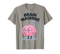 Brain-Washing Funny Brain Pun T-Shirt