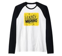 Brain Washing Statement for a Unique Vision Raglan Baseball Tee