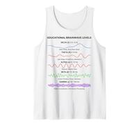 Brain Waves Frequency Patterns Minimal Science Aesthetic Tank Top