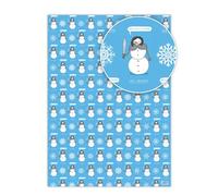Brainbox Candy - 2 Sheets of 'Christmas Is Coming - Jon Snowman' Funny Christmas Wrap - Xmas Wrapping Paper - Cute Giftwrap For Game Of Thrones Fans GOT