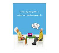 Brainbox Candy Bold & Bright - Hilariously Funny A5 Notebook - 'Resetting Passwords' - Perfect Bound - Feint Lined - Cheeky Gifts For Him Her - Women Men Friends Husband Wife - Sold