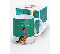 Brainbox Candy Bold & Bright - Hilariously Funny Mugs - 'Motherhood Not for Wimps' - Cheeky Novelty Gift Ideas for Ladies Women Friends - Birthday Christmas - Quality 10oz Stoneware Mug - Gift Boxed