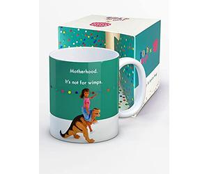 Brainbox Candy Bold & Bright - Hilariously Funny Mugs - 'Motherhood Not for Wimps' - Cheeky Novelty Gift Ideas for Ladies Women Friends - Birthday Christmas - Quality 10oz Stoneware Mug - Gift Boxed