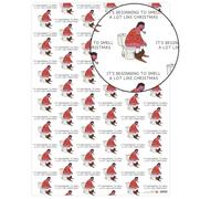 Brainbox Candy Christmas Wrapping Paper - 2 Sheets of Funny Premium Gift Wrap - Rude Design