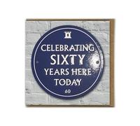 Brainbox Candy - Funny 60th Birthday Card - 'Celebrating 60 Years' - Quality Embossed Card - Cheeky Age 60 Birthday Card - For Him Her Men Women Friends - 60 Age Card