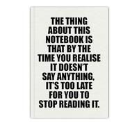 Brainbox Candy Funny A6 Notebook - Hayden Kays - 'Thing About This Notebook' - Pocket Notebook Journal - 96 Feint Lined Pages - Small Gift Ideas For Him Her Friends